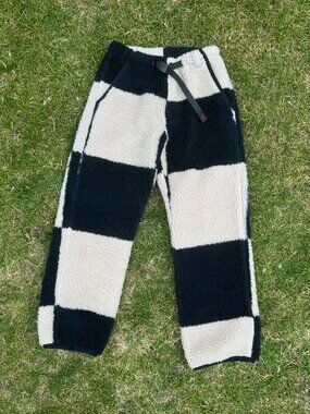 Gramicci - Checkered Sherpa Pant (Men's) - Black/White Check